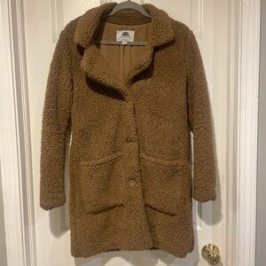 Cozy Brown Teddy Coat - Women's Jacket & Coat